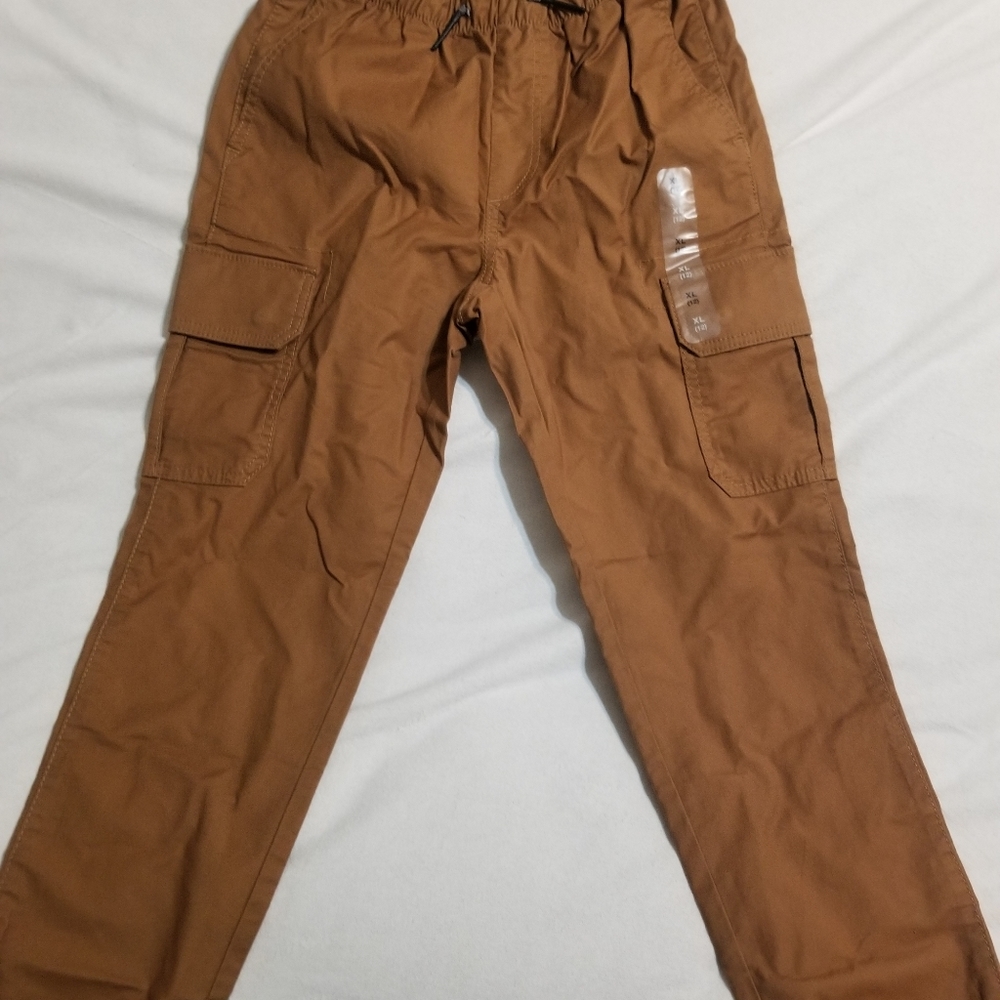 Boys khaki jogger pants